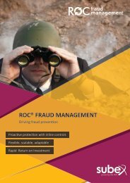ROCÂ® Fraud Management - Subex