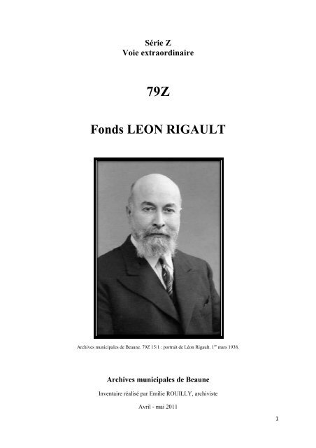 79Z Fonds LÃ©on Rigault - Beaune