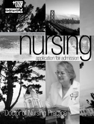 Doctor of Nursing Practice - University of San Francisco