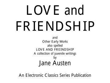 Jane Austen - Pennsylvania State University