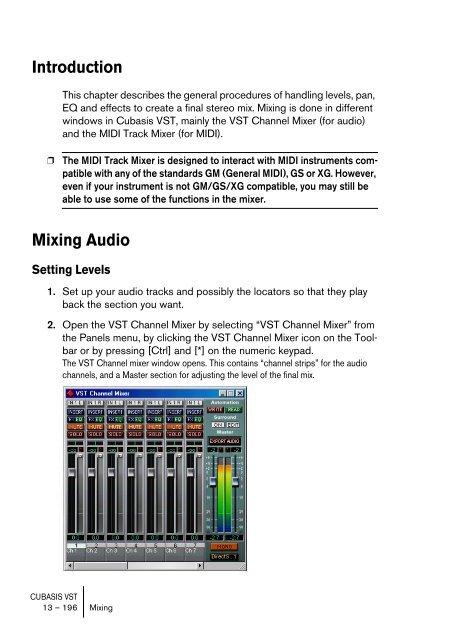 Cubasis VST 4.0 â Manual - School of Computing, Engineering and ...