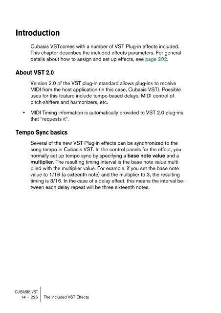 Cubasis VST 4.0 â Manual - School of Computing, Engineering and ...