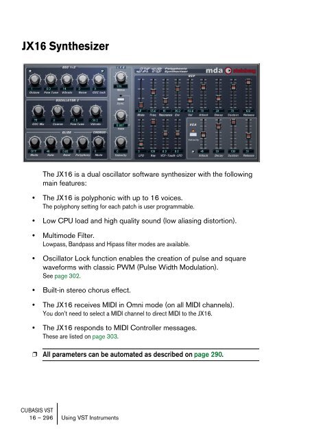 Cubasis VST 4.0 â Manual - School of Computing, Engineering and ...