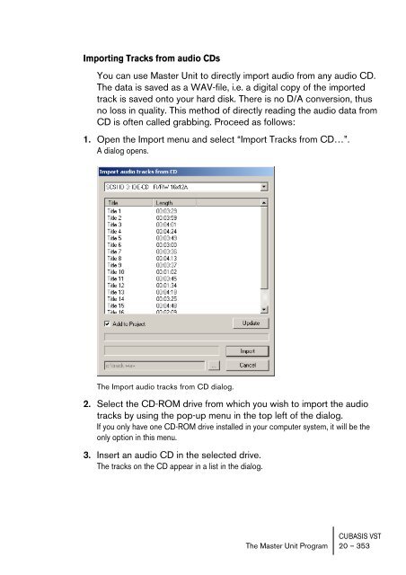 Cubasis VST 4.0 â Manual - School of Computing, Engineering and ...