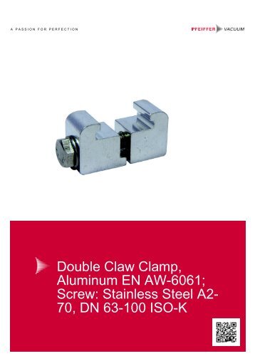 Data sheet Â· Double Claw Clamp - Pfeiffer Vacuum