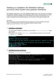 Installationsanleitung DataWatch fÃ¼r Linux Console - ONLINE USV ...