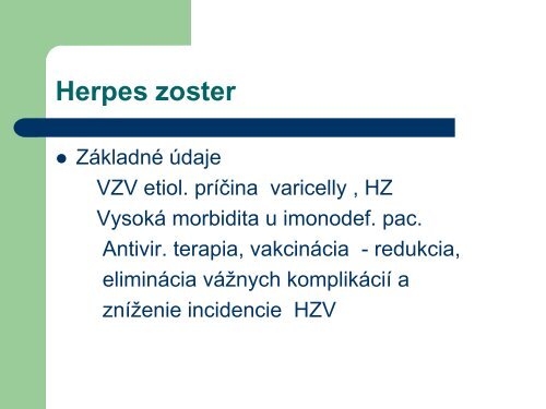 Herpes zoster