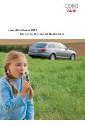 UmwelterklÃ¤rung 2007 - AUDI AG Neckarsulm