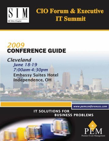 CONFERENCE GUIDE - The Premier CIO Forum by PEM Conferences