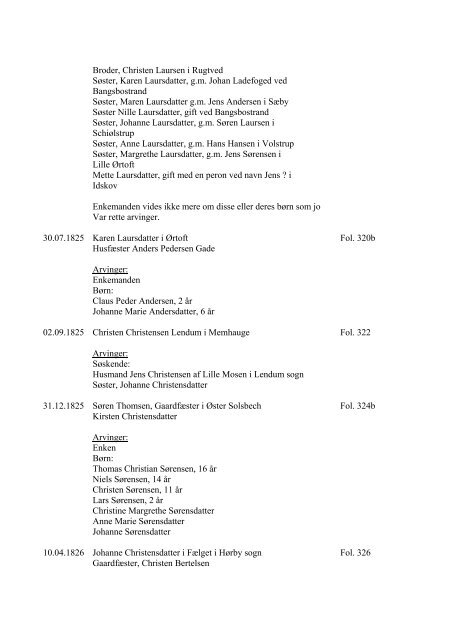 SÃ¦bygaard & Stenshede (Ottestrup) Skifteprotokol 1719 -1790