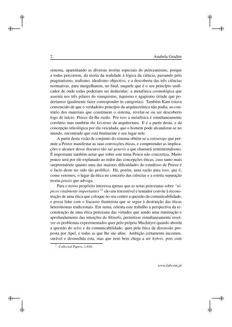 ComunicaÃ§Ã£o e Ãtica: O sistema semiÃ³tico de Charles ... - Ubi Thesis