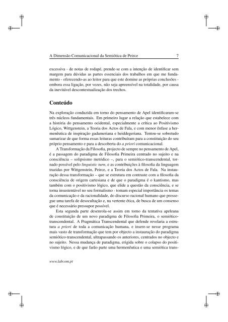 ComunicaÃ§Ã£o e Ãtica: O sistema semiÃ³tico de Charles ... - Ubi Thesis