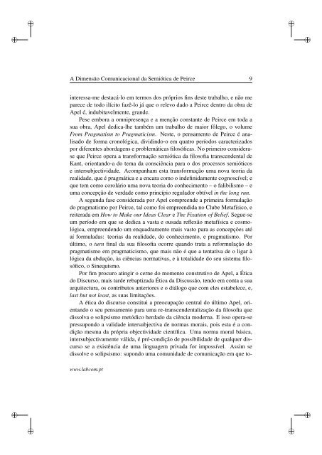 ComunicaÃ§Ã£o e Ãtica: O sistema semiÃ³tico de Charles ... - Ubi Thesis