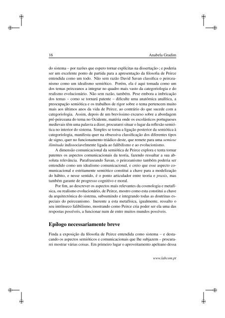 ComunicaÃ§Ã£o e Ãtica: O sistema semiÃ³tico de Charles ... - Ubi Thesis