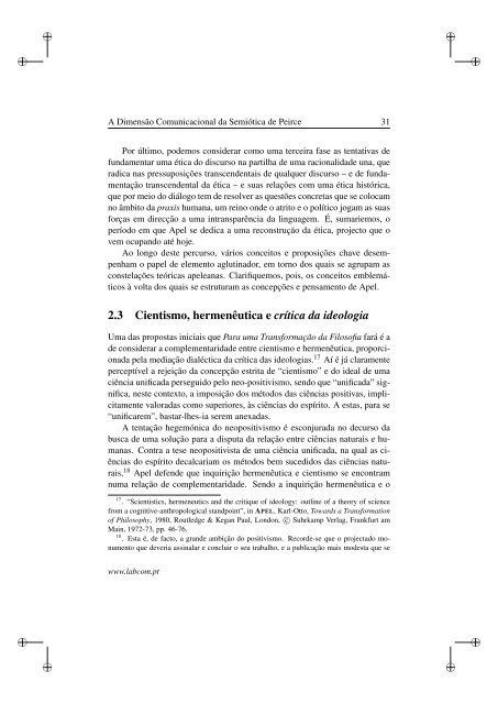 ComunicaÃ§Ã£o e Ãtica: O sistema semiÃ³tico de Charles ... - Ubi Thesis