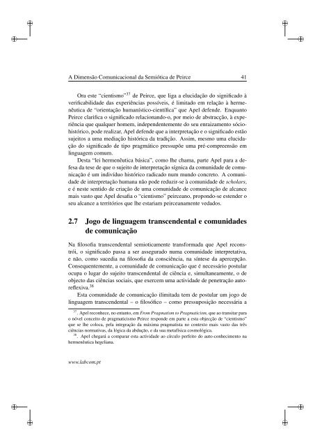 ComunicaÃ§Ã£o e Ãtica: O sistema semiÃ³tico de Charles ... - Ubi Thesis