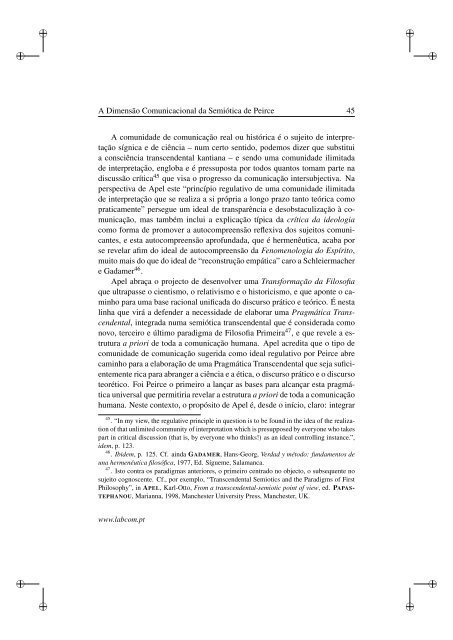 ComunicaÃ§Ã£o e Ãtica: O sistema semiÃ³tico de Charles ... - Ubi Thesis