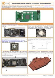 Installation and mounting manual for EK-FC285 GTX ... - EKWB