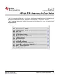 MSP430 Optimizing C++ Compiler 5.1-14