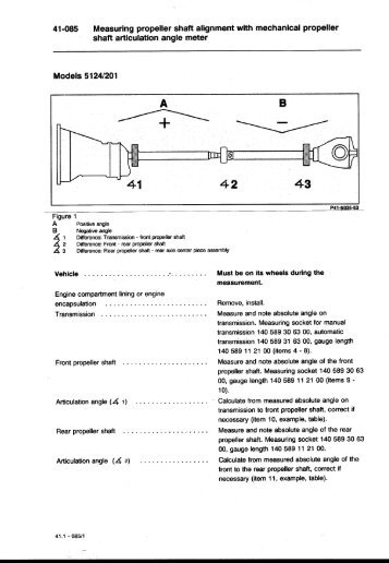 41-085 - W124 Performance