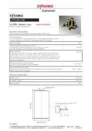 LITHIUM-LINE - DYNAMIS Batterien