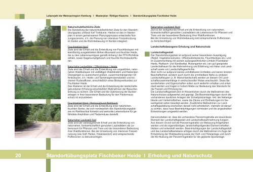 Masterplan - Röttiger-Kaserne Standortübungsplatz Fischbeker Heide