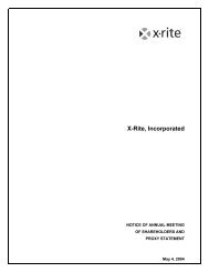 X-Rite, Incorporated