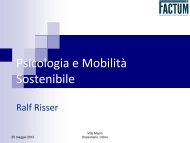 Psicologia e MobilitÃ  Sostenibile - Ralf Risser (pdf - 0,5 MB)