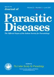 Released August 2007 - The Indian Society for Parasitology