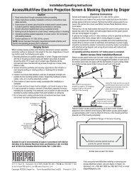 Access/MultiView Electric Pro jec tion Screen & Masking System by ...