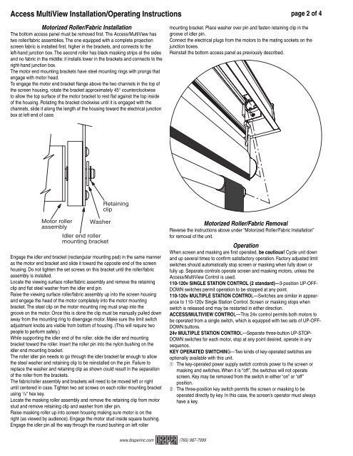 Access/MultiView Electric Pro jec tion Screen & Masking System by ...