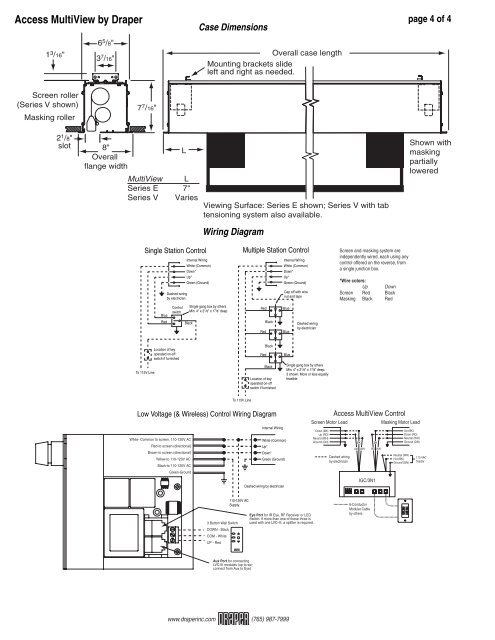 Access/MultiView Electric Pro jec tion Screen & Masking System by ...