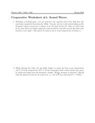 Physics 1204: Cooperative Worksheet #1