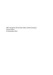 MOL Hungarian Oil and Gas Public Limited Company Annual report ...
