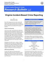 December 2005 Virginia Incident-Based Crime Reporting