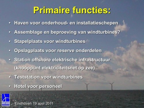 De ontwikkelingen van offshore windenergie en een ... - cigre