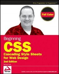 Beginning CSS: Cascading Style Sheets for Web Design, 2nd ...