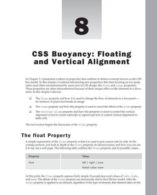 Beginning CSS: Cascading Style Sheets for Web Design, 2nd ...