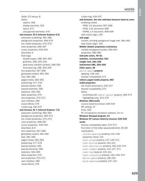 Beginning CSS: Cascading Style Sheets for Web Design, 2nd ...