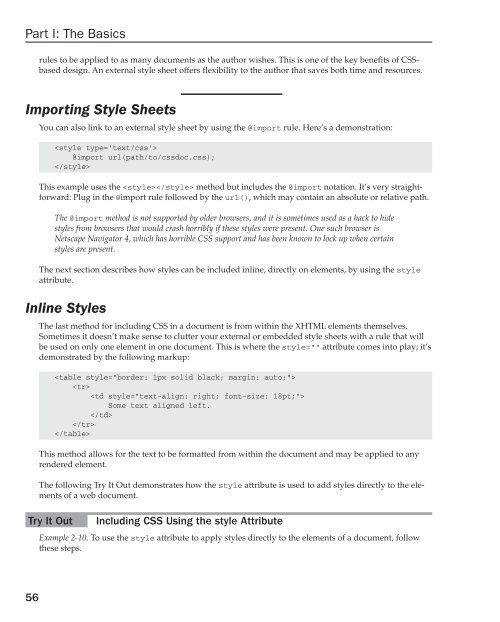 Beginning CSS: Cascading Style Sheets for Web Design, 2nd ...