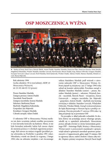 osp moszczenica wyÅ¼na