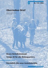 Oberriedner Brief - Gemeinde Oberrieden