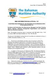 BMA INFORMATION BULLETIN No. 121 - The Bahamas Maritime ...