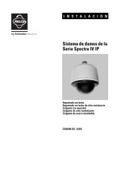 Sistema de domos de la Serie Spectra IV IP - Schneider Electric