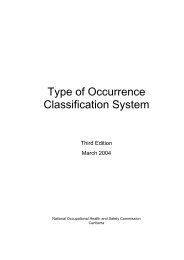 Type of Occurrence Classification System - Safe Work Australia