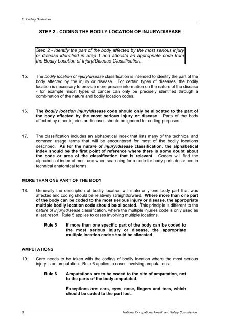 Type of Occurrence Classification System - Safe Work Australia