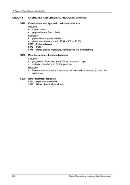 Type of Occurrence Classification System - Safe Work Australia