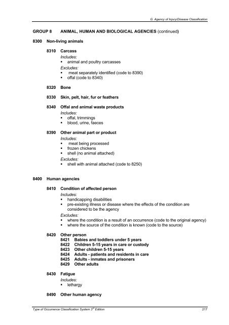 Type of Occurrence Classification System - Safe Work Australia