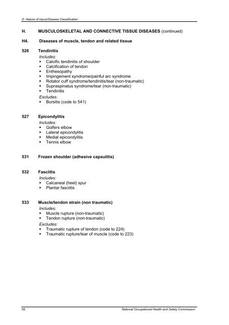 Type of Occurrence Classification System - Safe Work Australia