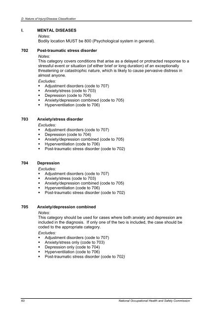 Type of Occurrence Classification System - Safe Work Australia